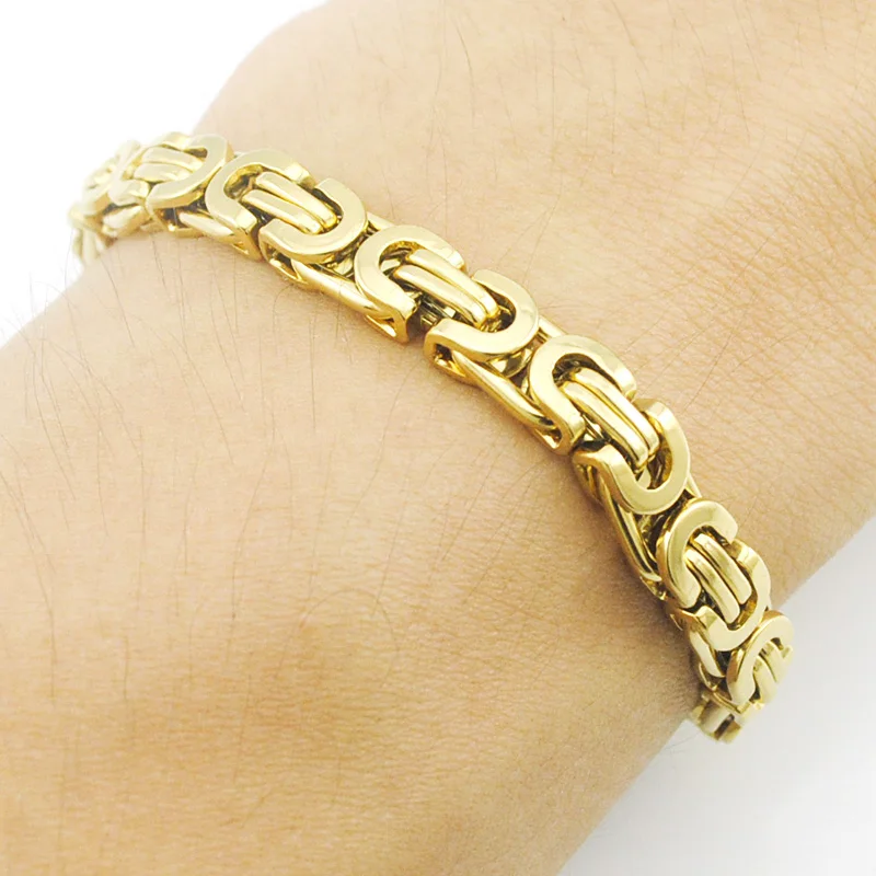 ATGO мужской браслет из нержавеющей стали 316L ручной цепочка для мужчин ювелирные