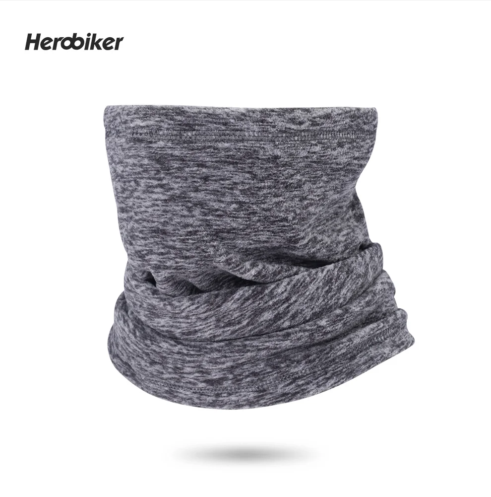 HEROBIKER, осенне-зимняя мотоциклетная маска для лица, мото термальная флисовая маска, повязка на голову, шейный платок, морозостойкая маска для велоспорта, лыжного спорта, шарф