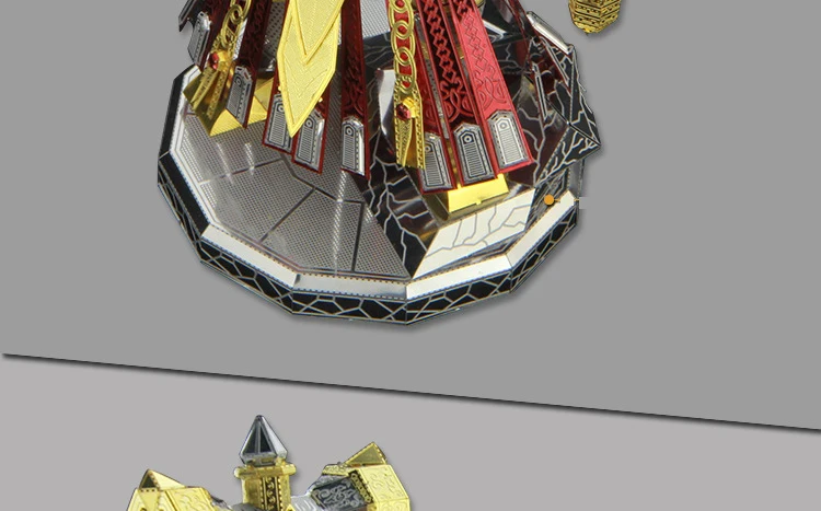 Kingdom of fight soldier модели 3D Металлические нано-головоломки золотые судейские модели наборы DIY 3D лазерные ажурные модели головоломки игрушки для взрослых