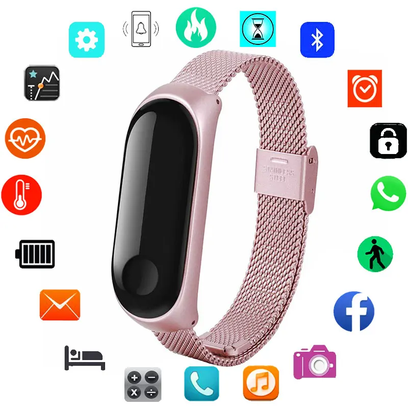 Роскошные Смарт часы для женщин и мужчин Android IOS Smartwatch фитнес трекер Электроника