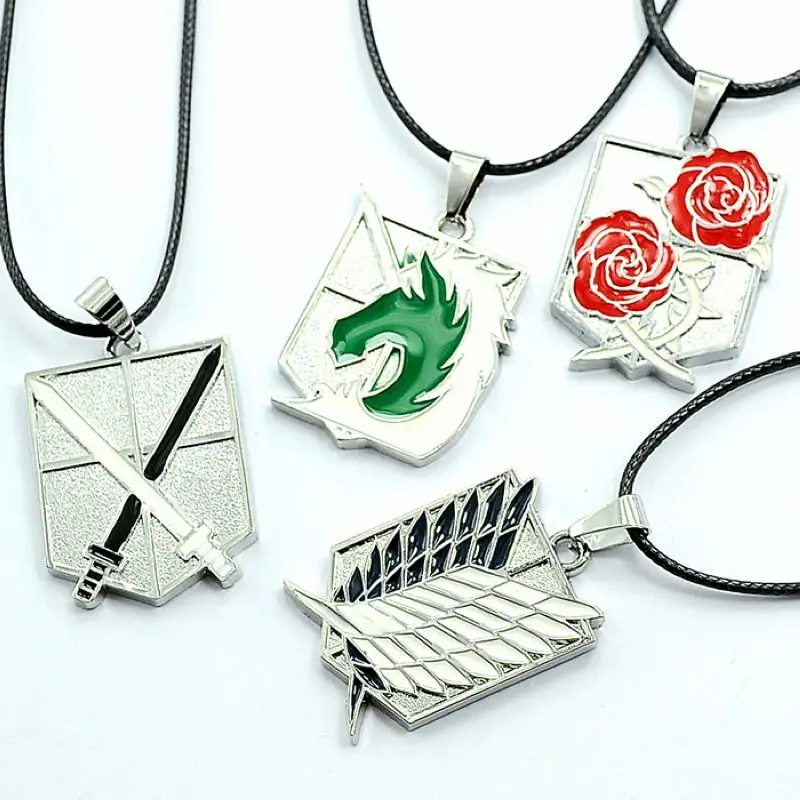Ожерелье унисекс из аниме атака на Титанов | Украшения и аксессуары