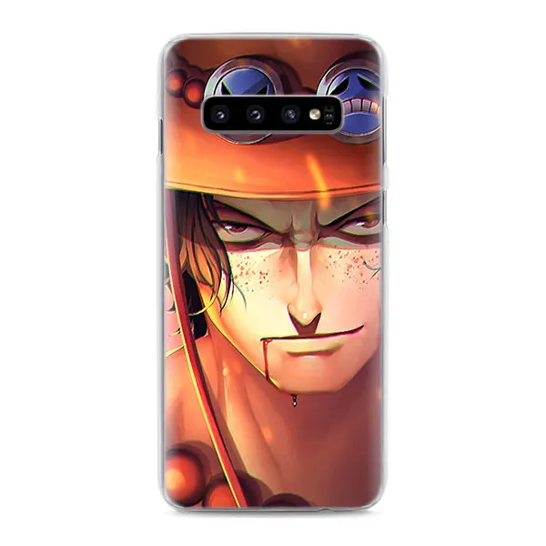 06 Одна деталь Луффи флаг логотип телефон чехлы для samsung Galaxy S10e S10 S8 S9 плюс M10 M20 M30 A50 S6 S7 края Жесткий Чехол - Цвет: 06