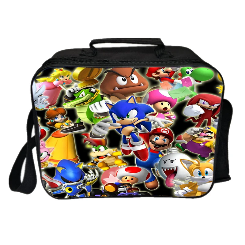 5 Sonic сумка-холодильник для обеда, большая емкость, переносная сумка для обеда для студентов, мужчин, женщин, мальчиков и девочек, изоляционный контейнер для пикника - Цвет: 5