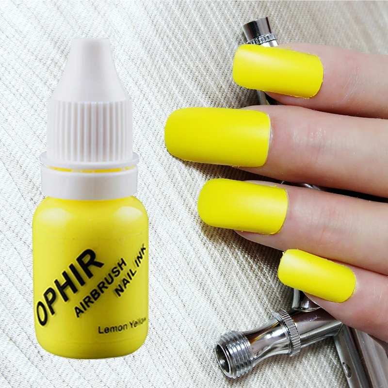 OPHIR PRO 12 цветов Airbrush краски для ногтей 10 мл/бутылка акриловых красок чернила
