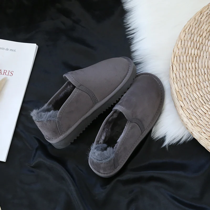 Новинка 2018 женские зимние ботинки толстая плюшевая зимняя теплая обувь модные