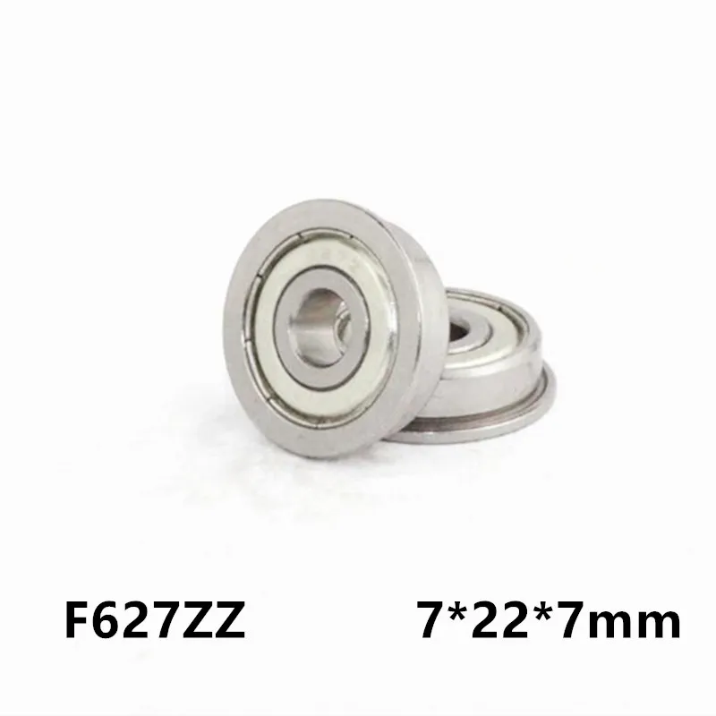 

[CF627ZZ-P6]10pcs/lot ABEC-5 Chrome Steel Gcr15 flange bushing ball bearing F627zz F627 7*22*7*25*1.5mm DIY Ball Bearing