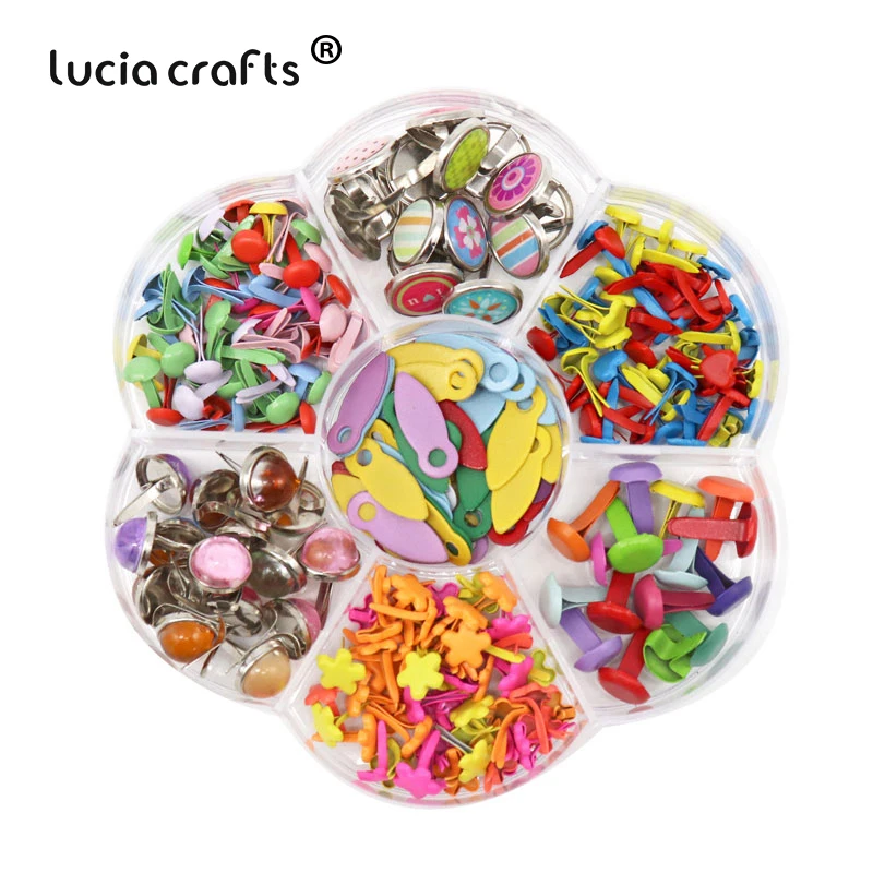 Lucia crafts 1 кор./лот разные стили окрашивание металла штифтики для DIY альбом декор украшения для скрапбукинга аксессуары G1310