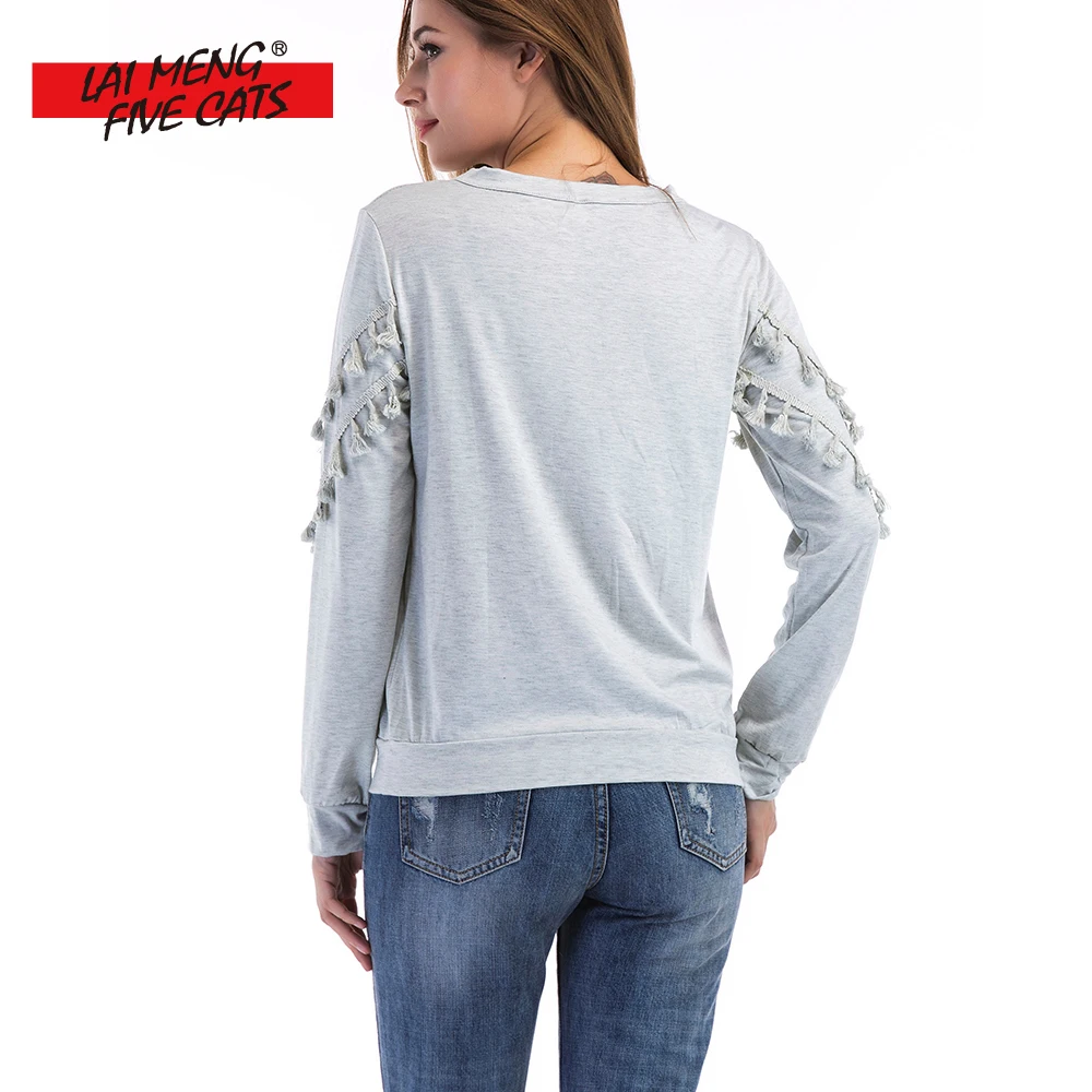 ЖРМР Для женщин кисточкой футболка одноцветное Цвет Футболки для девочек с