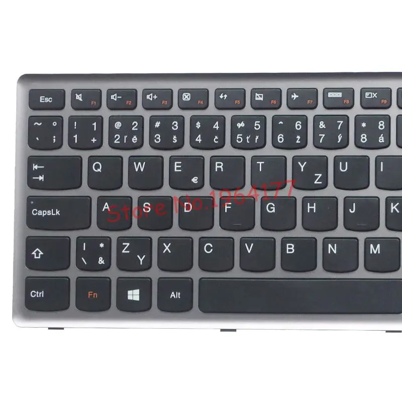 Клавиатура для ноутбука Lenovo Ideapad Z710 U510 с серебристой рамкой | Компьютеры и офис