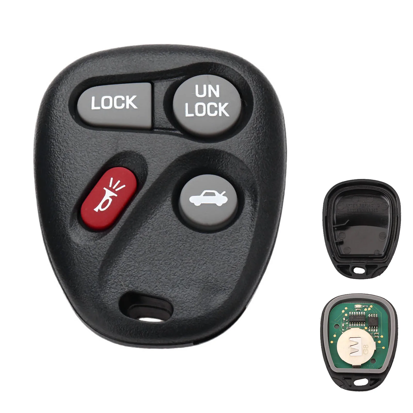 

Yetaha 4 Buttons Remote Key For Chevrolet Tahoe GMC Yukon Buick Cadillae Pontiac ABO1502T Chip Keyless Entry Keys 315MHz