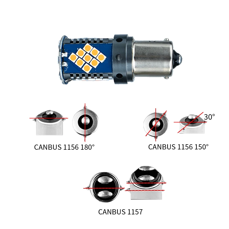 CONPEX 12V светодиодный автомобильный фонарь белого цвета с функцией автоматического разворота CANBUS 1156 1157 3030 SMD автомобильный указатель поворота и стояночный светильник тормозного света.