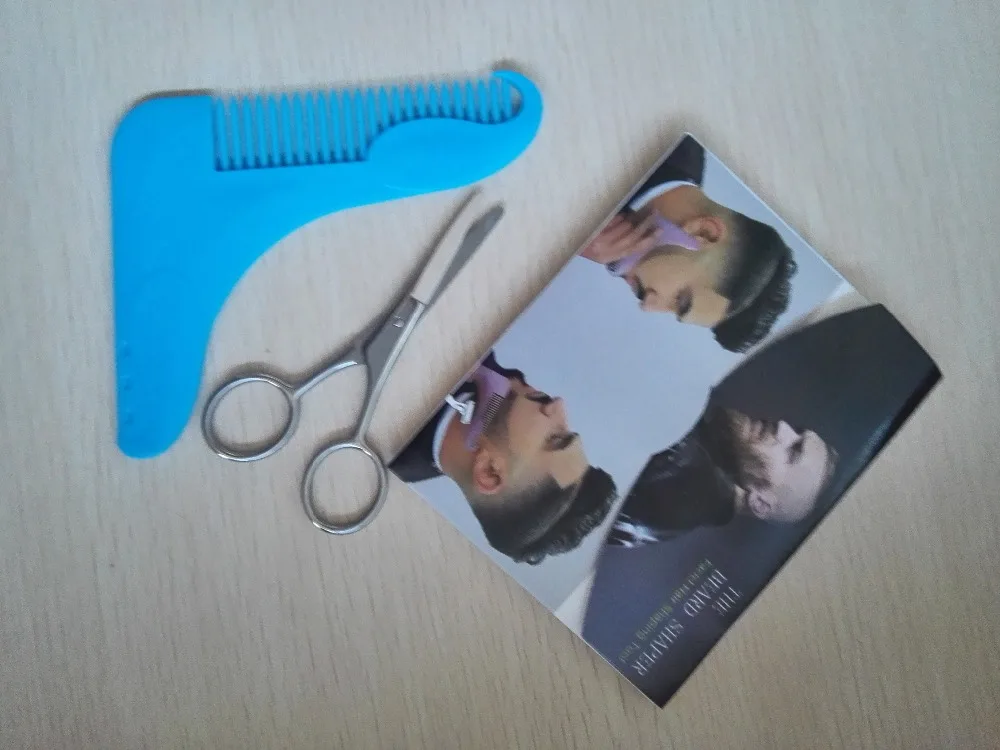 2 шт./компл. борода Bro формовой резец сексуальный мужской подравнивание бороды для