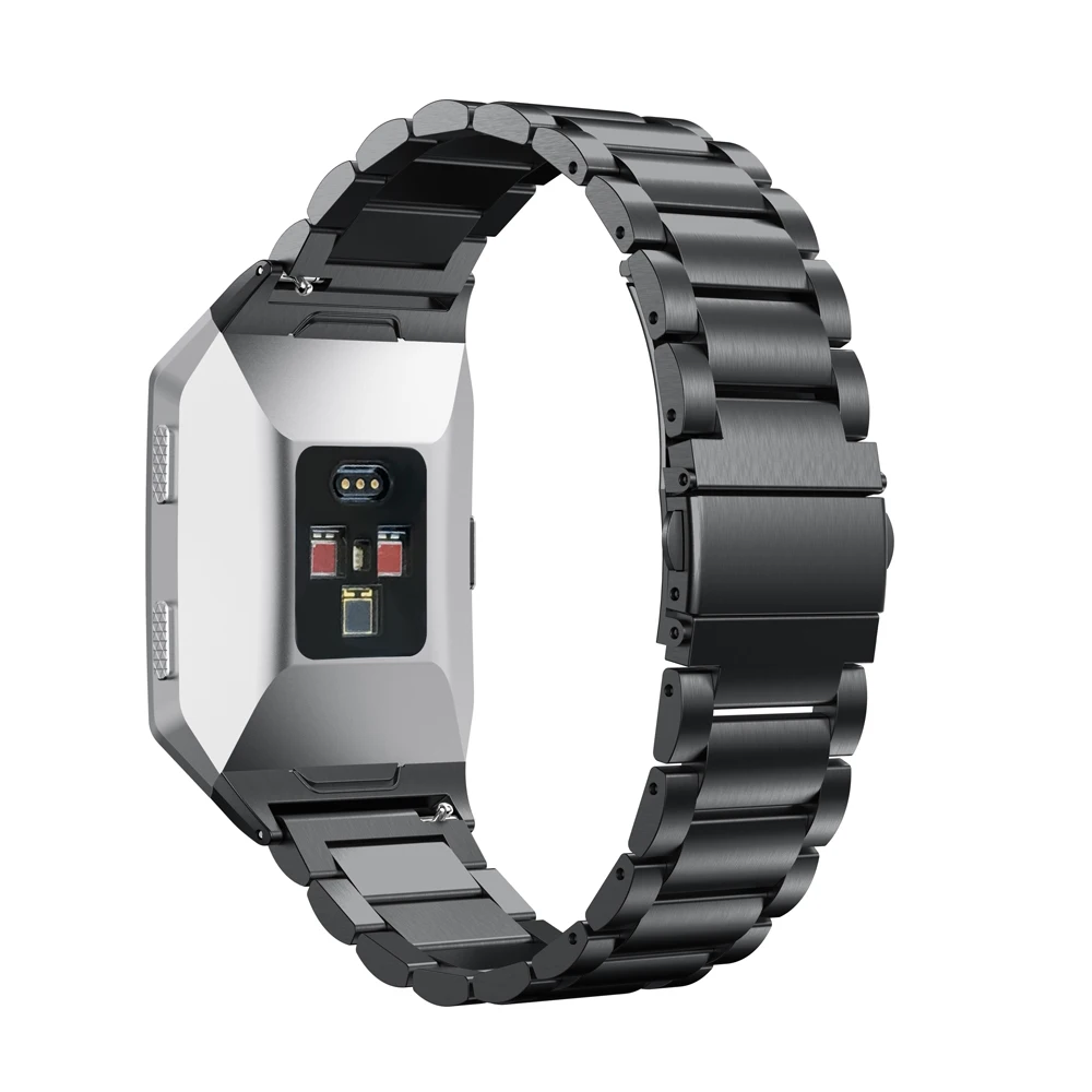 Для Fitbit ионный ремешок для часов из нержавеющей стали металлический браслет