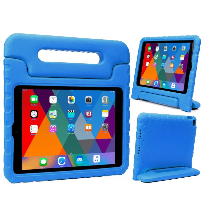 Blue Противоударный дети жесткие детская корпус из пены EVA чехол для Apple iPad 2/3/4/9,7 дюйма A1395 A1416 A1458 Tablet PC - Цвет: Blue