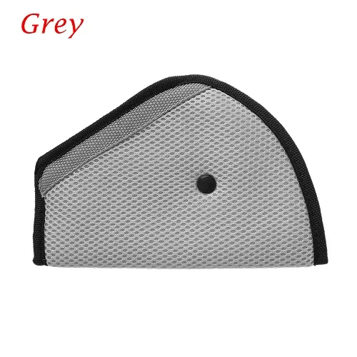 grey 1 шт. треугольный детский автомобильный регулятор ремня безопасности, аксессуары, защита для ребенка, красный/синий/серый/бежевый цвет - Название цвета: grey