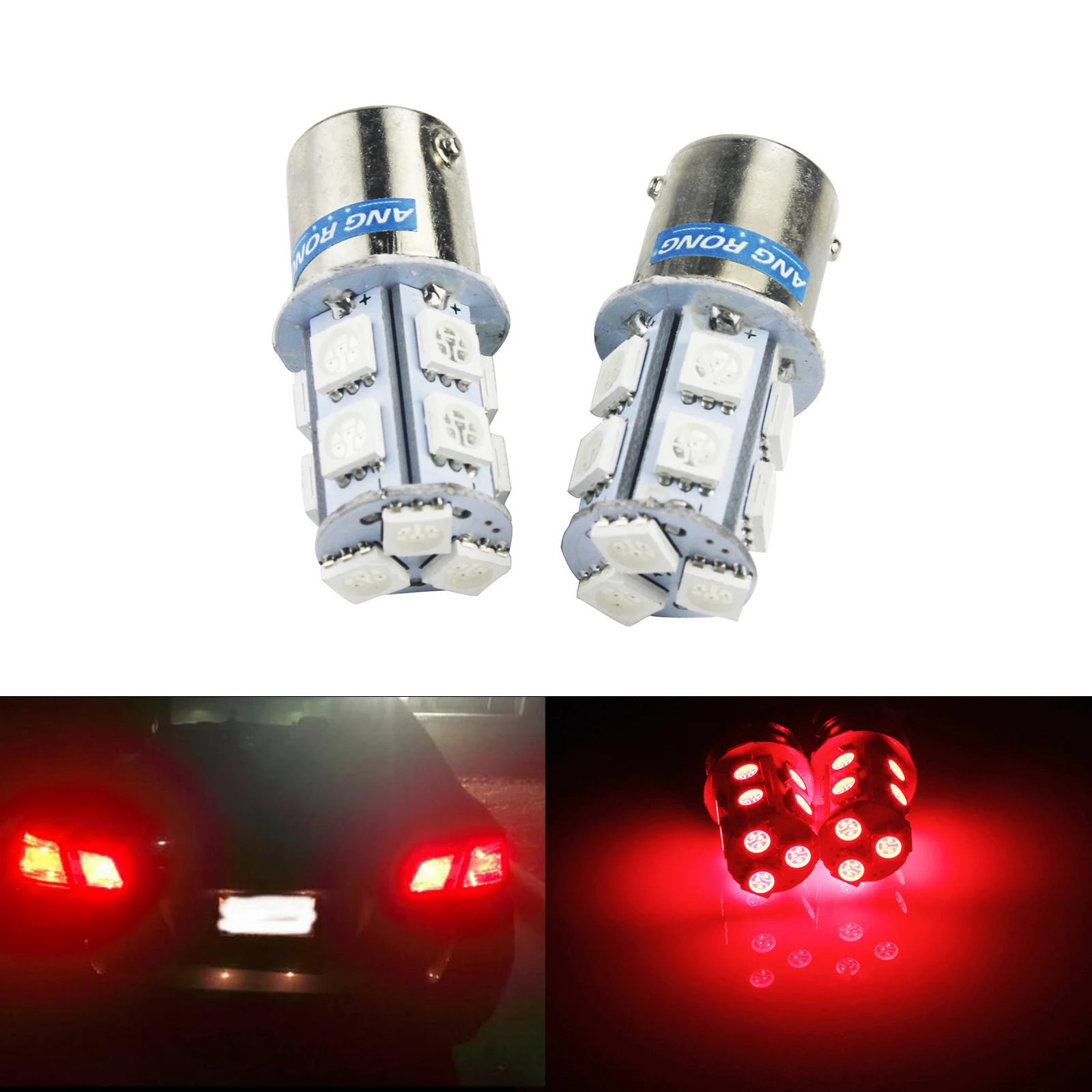 ANGRONG 2x BA15S 1156 13 SMD светодиодный индикатор боковой стоп сигнал задний Автомобильный
