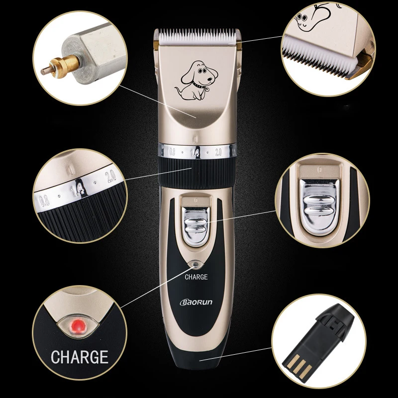 Dog Grooming Tool Clippers Cutter Hair Trimmers 1Pcs Pet Electric Scissor Plastic and Stainless Steel | Дом и сад