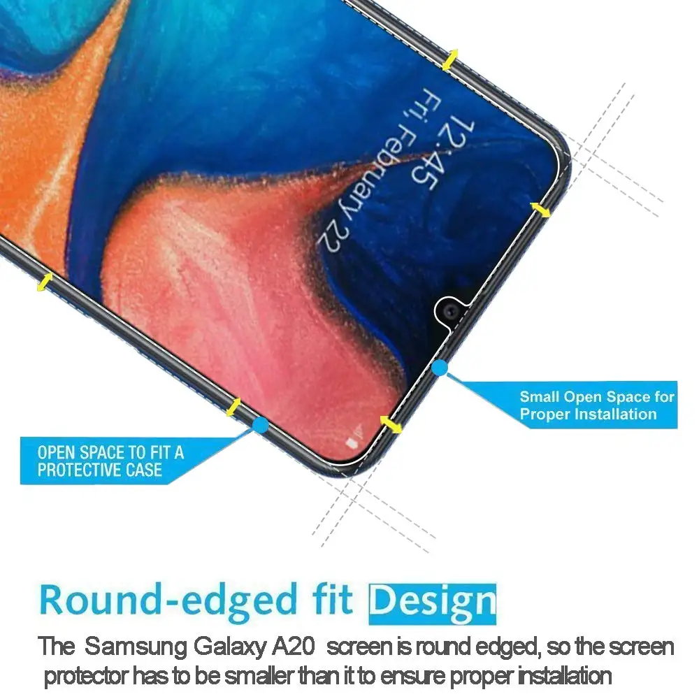 Защитное стекло samsun galax a10 закаленное для samsung galaxy Защитная пленка a 10 a105|Защитные