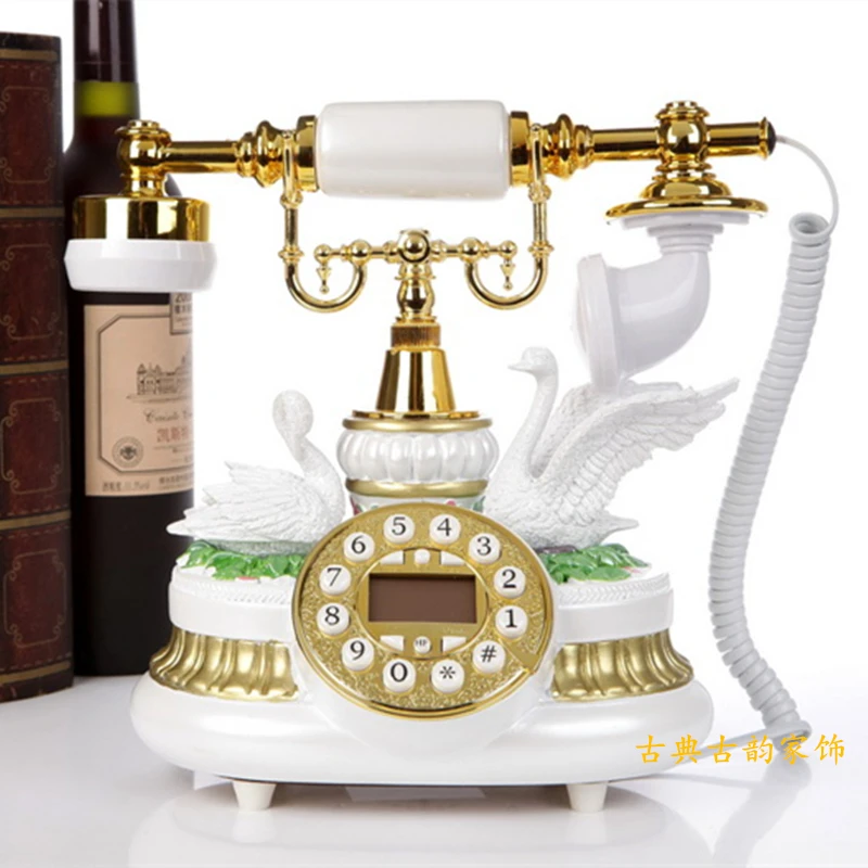 Белый античный телефон винтажный модный в деревенском стиле|telephone phone|antique