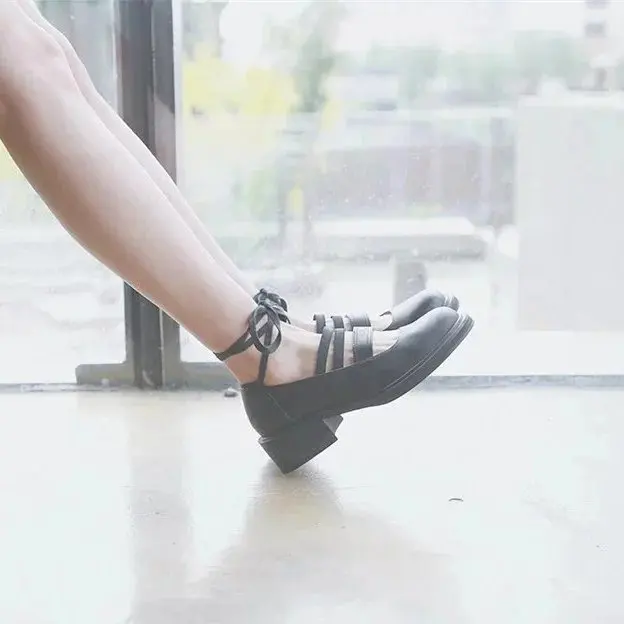 Новые весенние Японские Женские туфли Harajuku кукольные на толстой подошве со
