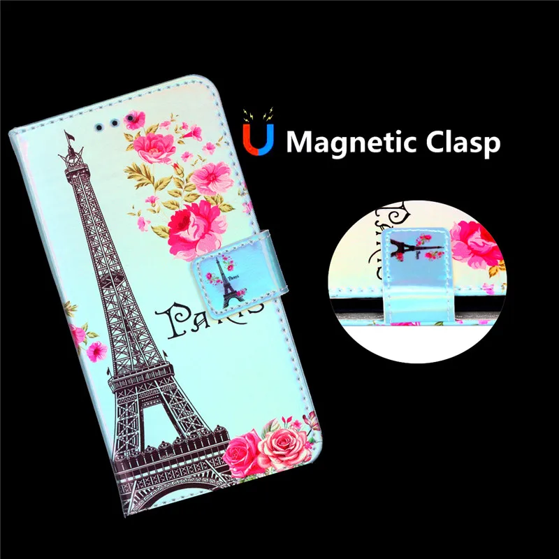 Honor 8 Lite чехол для Coque huawei P8 Lite чехол 3D синий светильник кожаный флип-чехол для телефона для huawei P9 Lite чехол