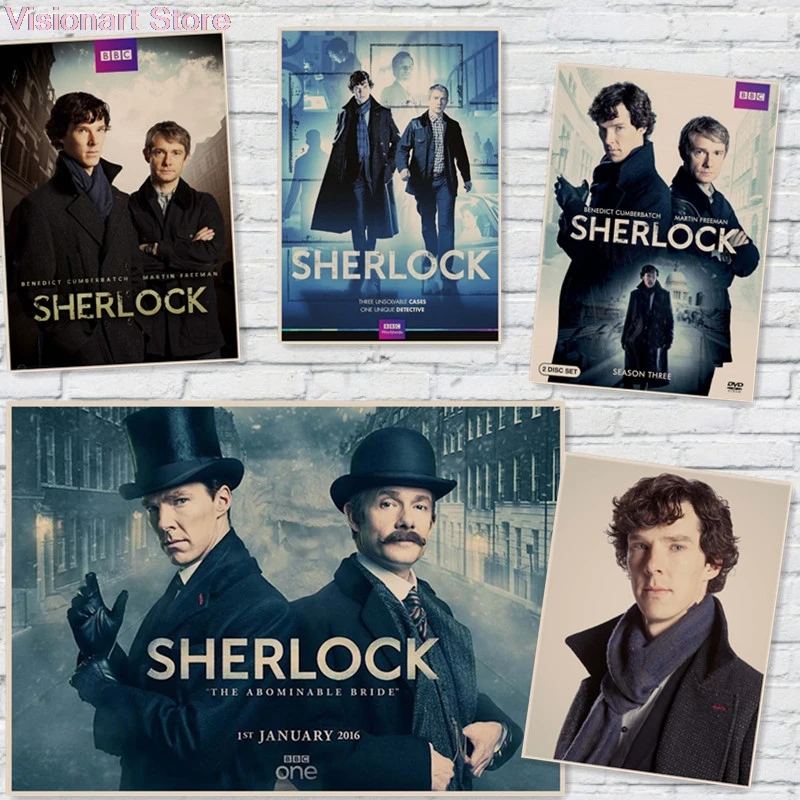 Плакаты Шерлок кинопостеры настенные Стикеры для домашнего декора дома картин