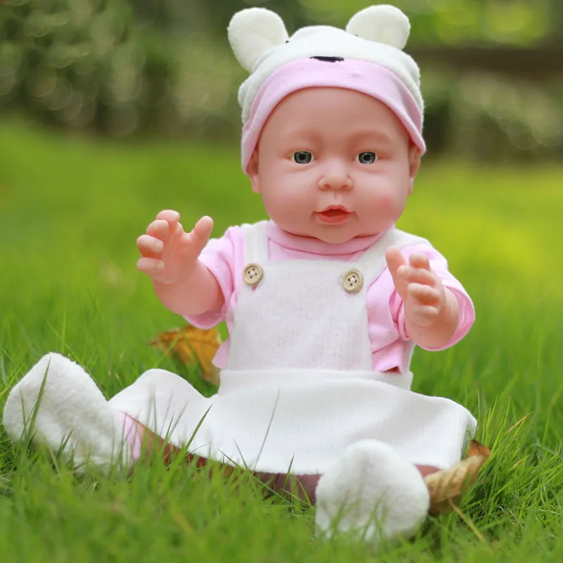 LEOOFU 41 см 16 дюймов bebe Кукла реборн игрушка африканская модель детский сад с