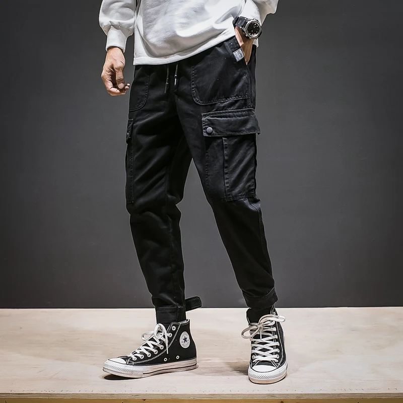 Мужские шаровары в стиле хип хоп высокое качество 100% хлопок комбинезоны тонкие