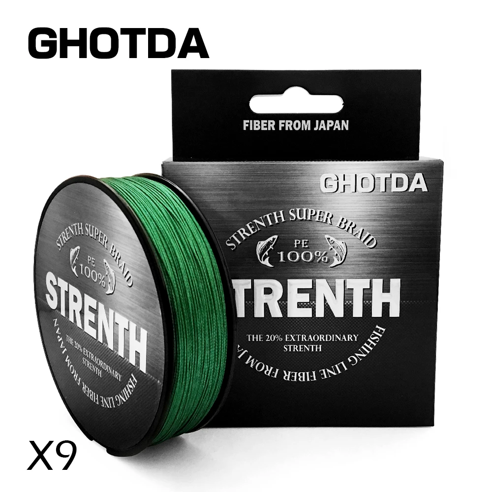 GHOTDA 150 м леска 20-100LB плетеная гладкая многонитевая PE рыболовная для морской