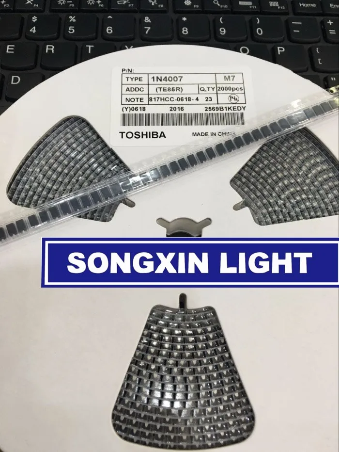 20 штук/100 шт./200 шт./500 шт./1000 шт./лот SMD 1N4007 4007 выпрямительный диод поверхностного