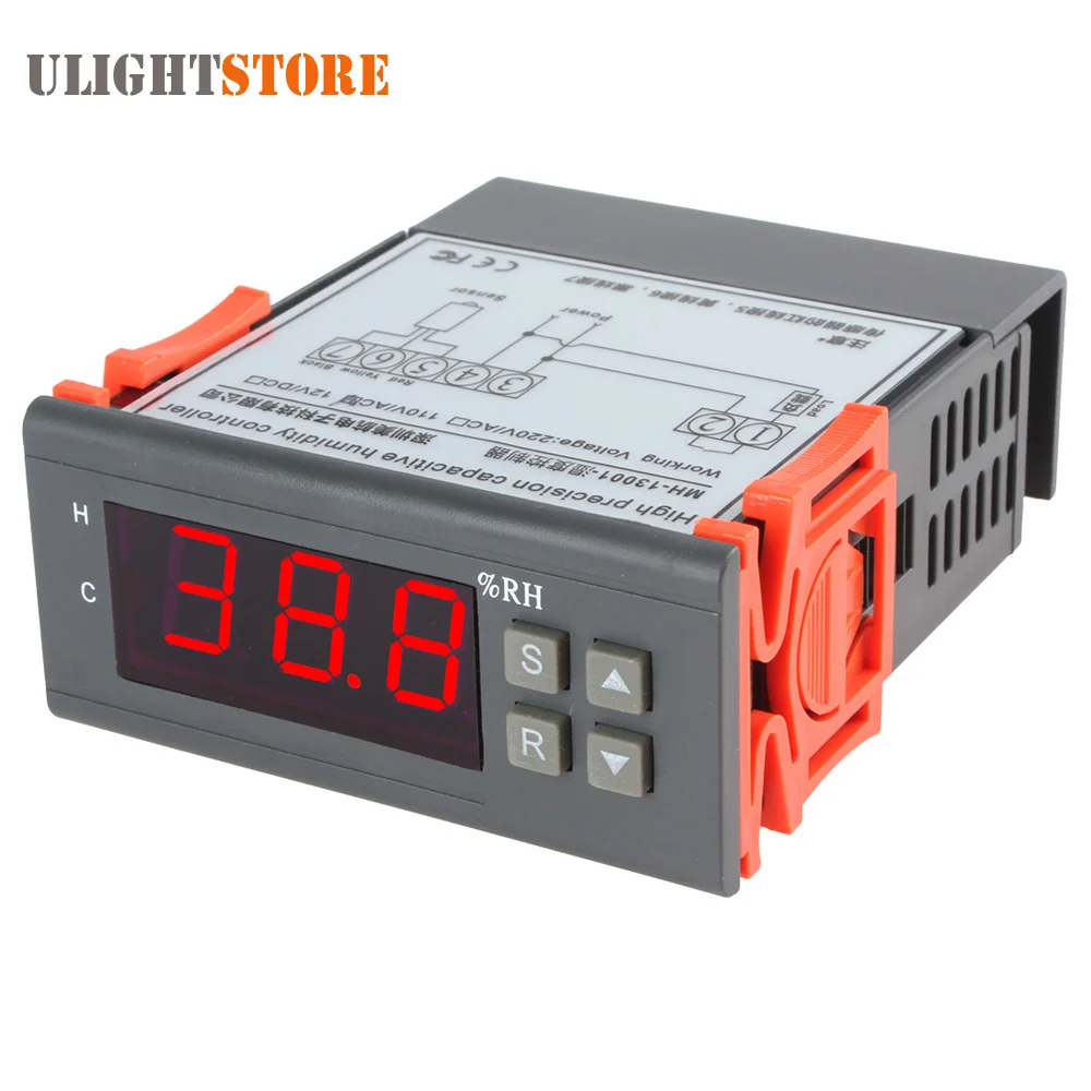 AC 110V цифровой ЖК-контроллер влажности воздуха Измеритель Tetster диапазон измерения