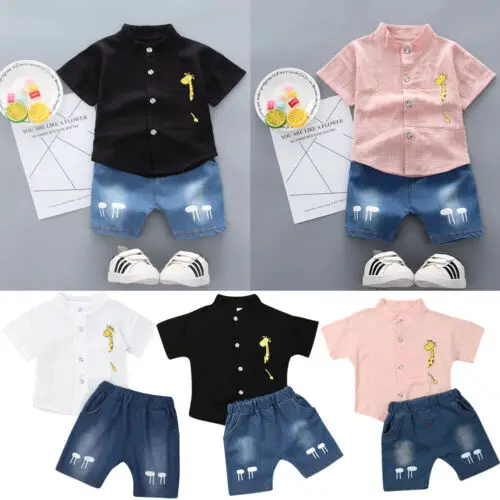 Комплект одежды из 2 предметов для маленьких мальчиков рубашка в стиле