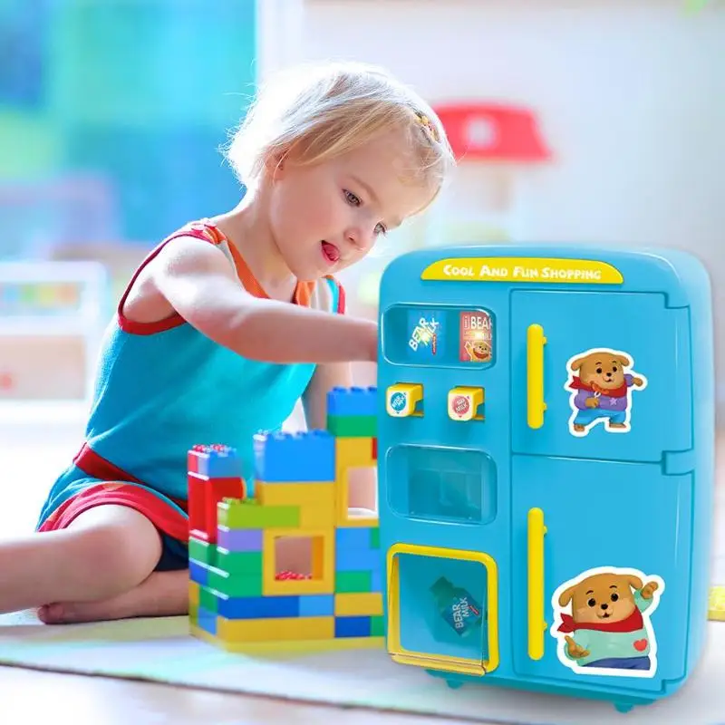 Забавные игрушки для девочек мини кухня ролевые игры набор игрушки для детей моделирование электрический холодильник