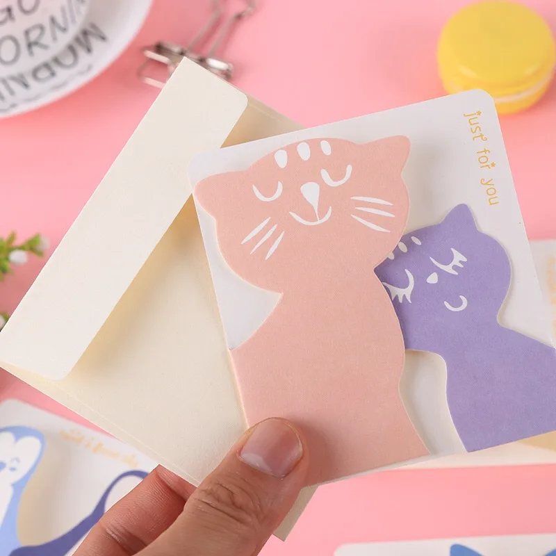 10 шт. креативные открытки с изображением животных день матери отца Святого