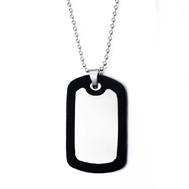 Военная Подвеска для собаки из нержавеющей стали зеркальная полированная