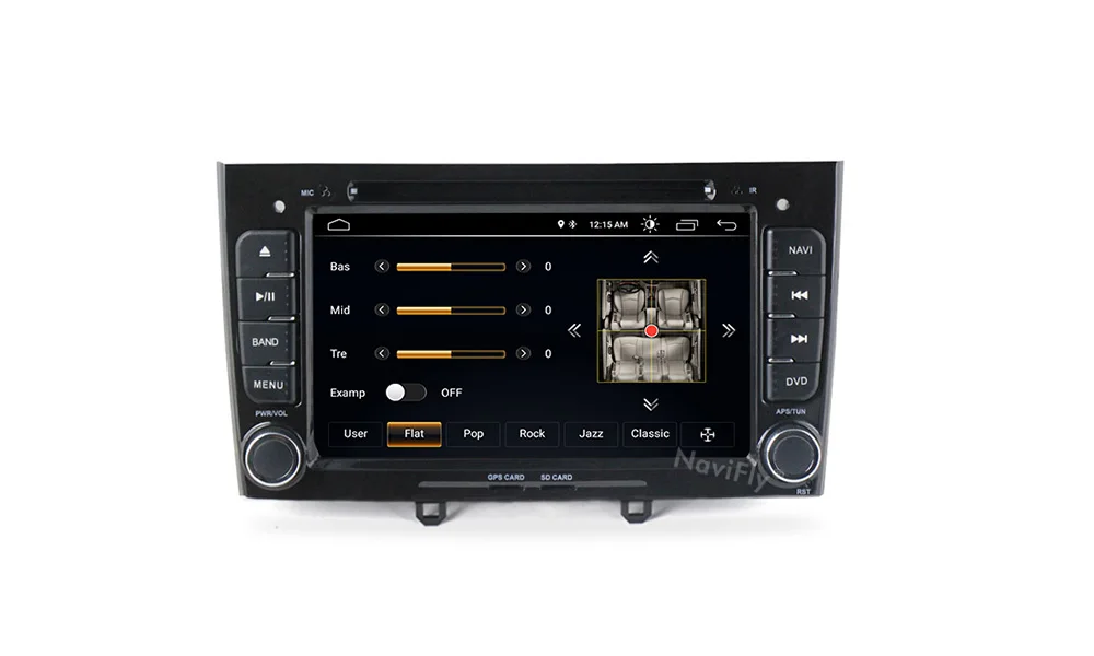 NaviFly 2 din Автомобильный dvd-плеер Android 8,1 Авторадио мультимедийный плеер для PEUGEOT 308 2007-2013408 2011- с gps навигацией