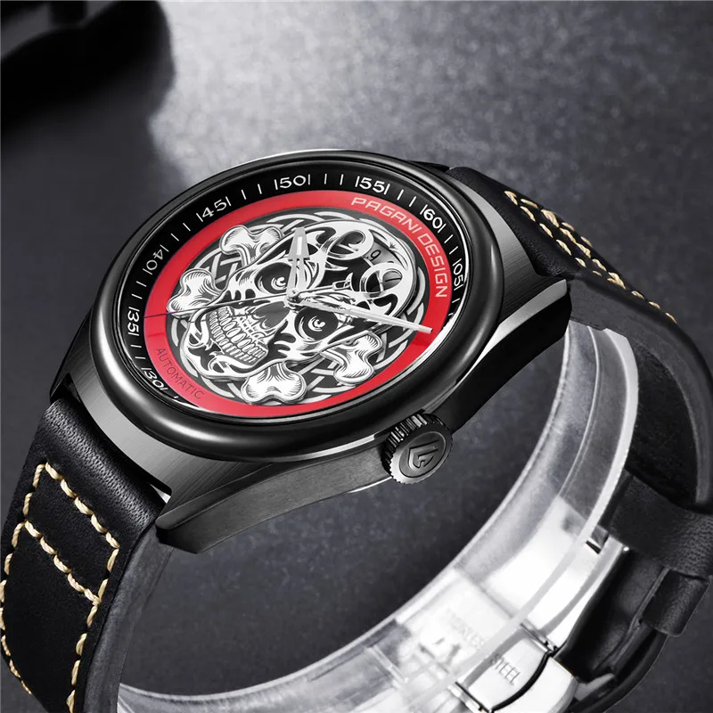 Новинка 2018 роскошные Брендовые мужские автоматические механические часы PAGANI с