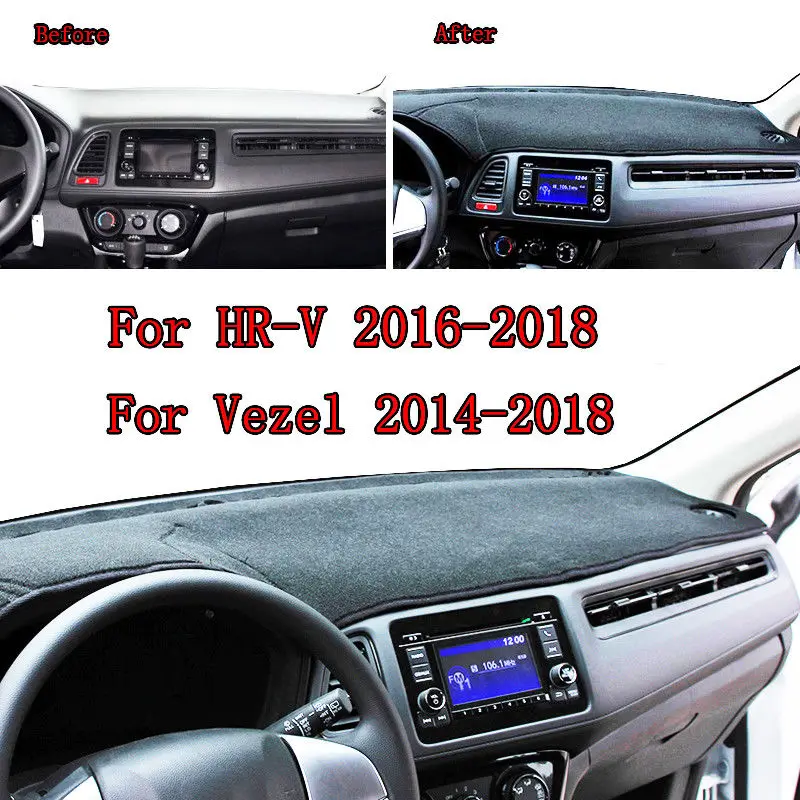 Для Honda HR V VEZEL HRV 2016 2017 2018 коврик для приборной панели солнцезащитный козырек