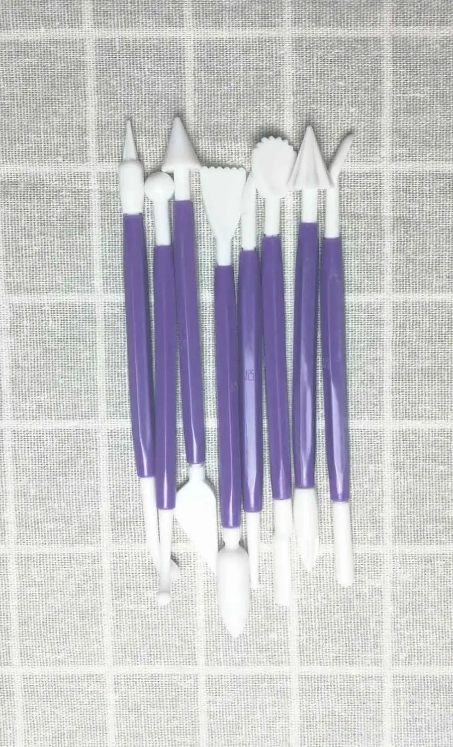 Diy сахарное ремесло для помадки, пирога, печенья резчик для резки шоколада украшения цветок глина моделирование пластик выпечки ремесло набор инструментов - Цвет: Фиолетовый
