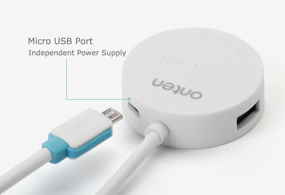 Onten 4 порта s Mini USB 2 0 концентратор OTG разветвитель коммутатор с портом зарядного