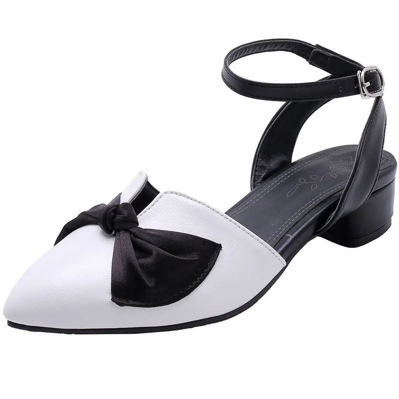 2019 новые летние женские шлепанцы на высоком каблуке с острым носком и большим