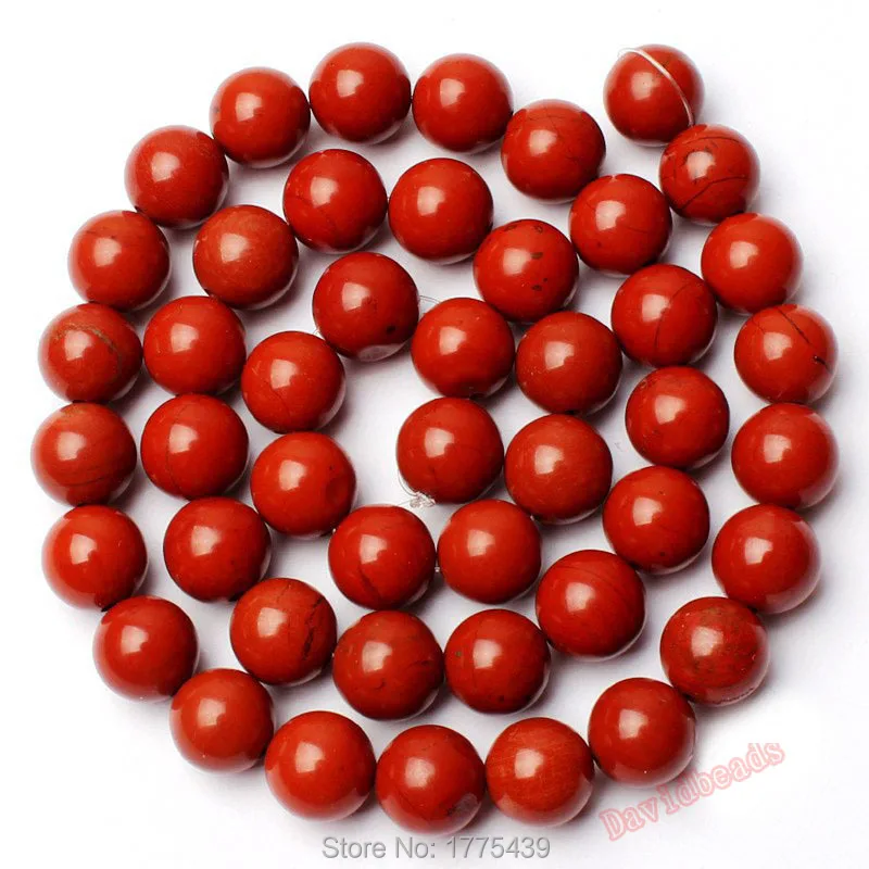 Free Shipping 6 8 10 12mm Natural Red Jaspers Round Shape Loose Beads Strand 15&quot Jewelry Accessory diy | Украшения и