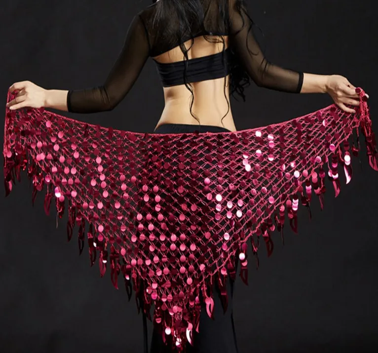 design 8 rose red Костюм для танца живота аксессуары Одежда хвост русалки женщины хип шарф танец живота - Цвет: design 8 rose red