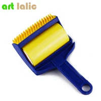 2pcs set reusable sticky tool picker cleaner lint roller pet hair remover brush clothing carpet furniture