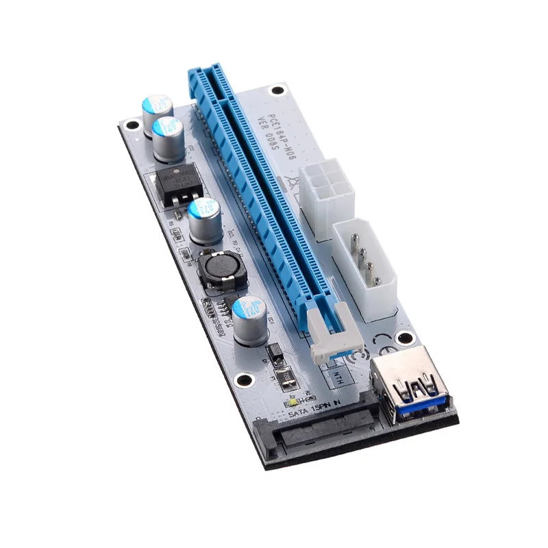 New 1pc/6pcs/12pcs PCI-E Riser VER 008S Express 1X to 16X USB 3.0 Graphics Mining Extension Cable DOM668 | Компьютеры и офис