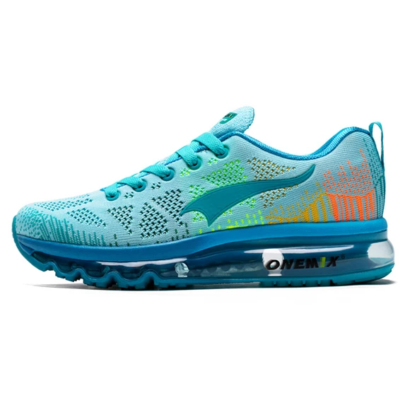 Light blue ONEMIX/кроссовки; женская спортивная обувь; дышащая тканая спортивная обувь на воздушной подушке; женская обувь для тренировок; кроссовки; женские светильник - Цвет: Light blue