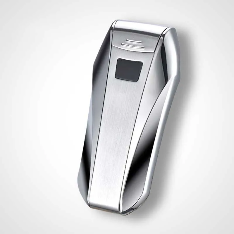 2019 металлическая Сенсорная Электронная USB-зажигалка с двойным пламенем и