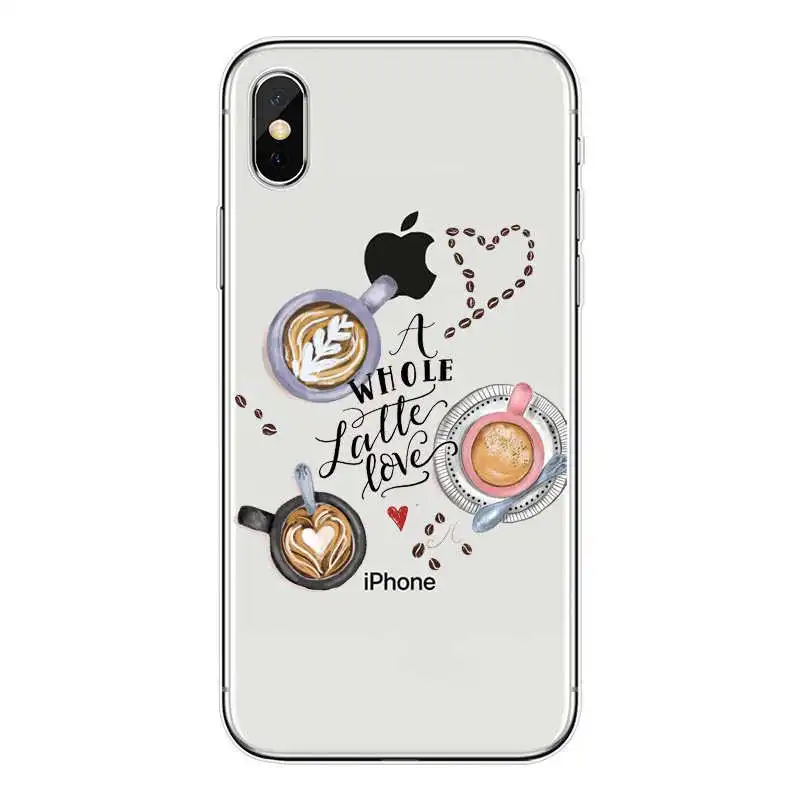 Для iphone 7 6X5 Чехол ОК но сначала кофе книга Девушка Силиконовый чехол для телефона