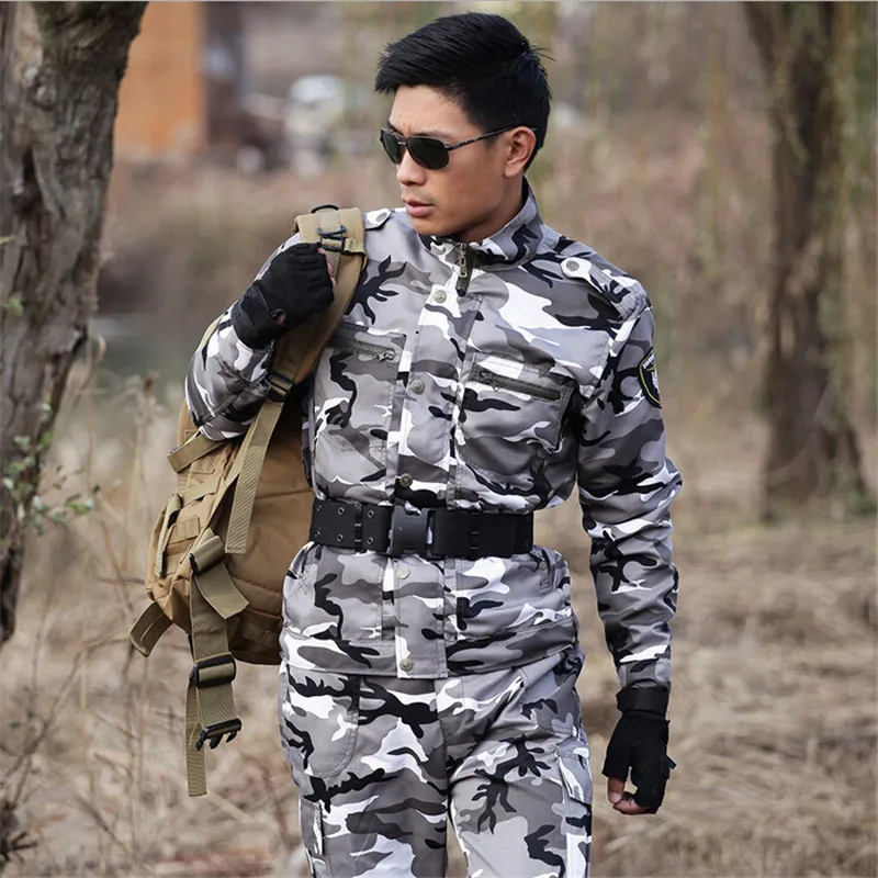 Tactical Ghillie Camouflage Suit Hunting Clothes Army Military Uniform Combat CS Sets (Jacket+Pant )Multicam Plus size | Тематическая