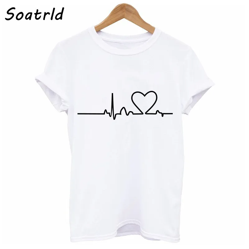2018 New Harajuku Love Printed Women T-shirts Casual Tee Tops Summer Short Sleeve Female T shirt Clothing | Футболки
